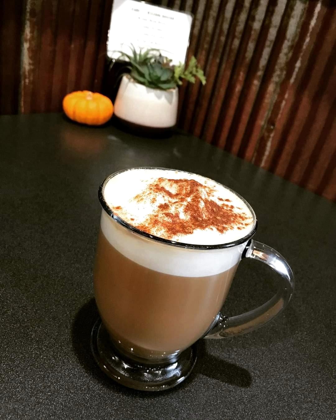Latte served at The Myrge